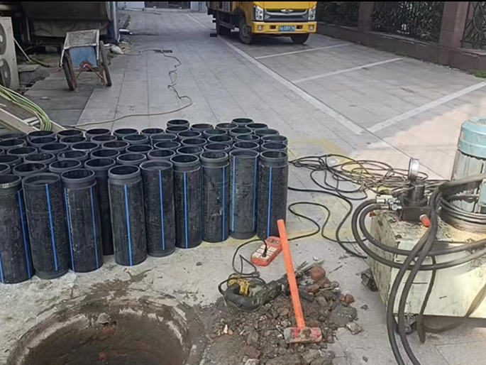 象山PE置换管厂家 DN315置换管 非开挖管短管置换